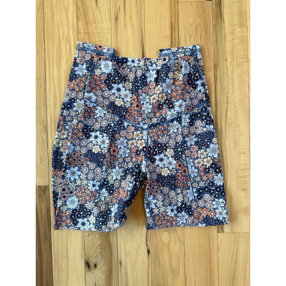 Offline By Aerie Real Me High Waisted 7/8 Leggings Floral Pockets Medium - Picture 2 of 5